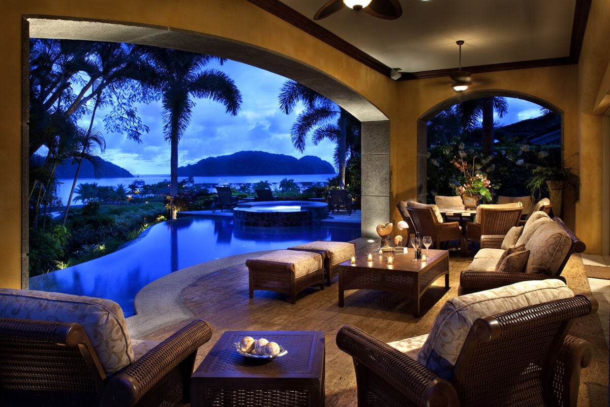 lounge in our villa rentals in Costa Rica