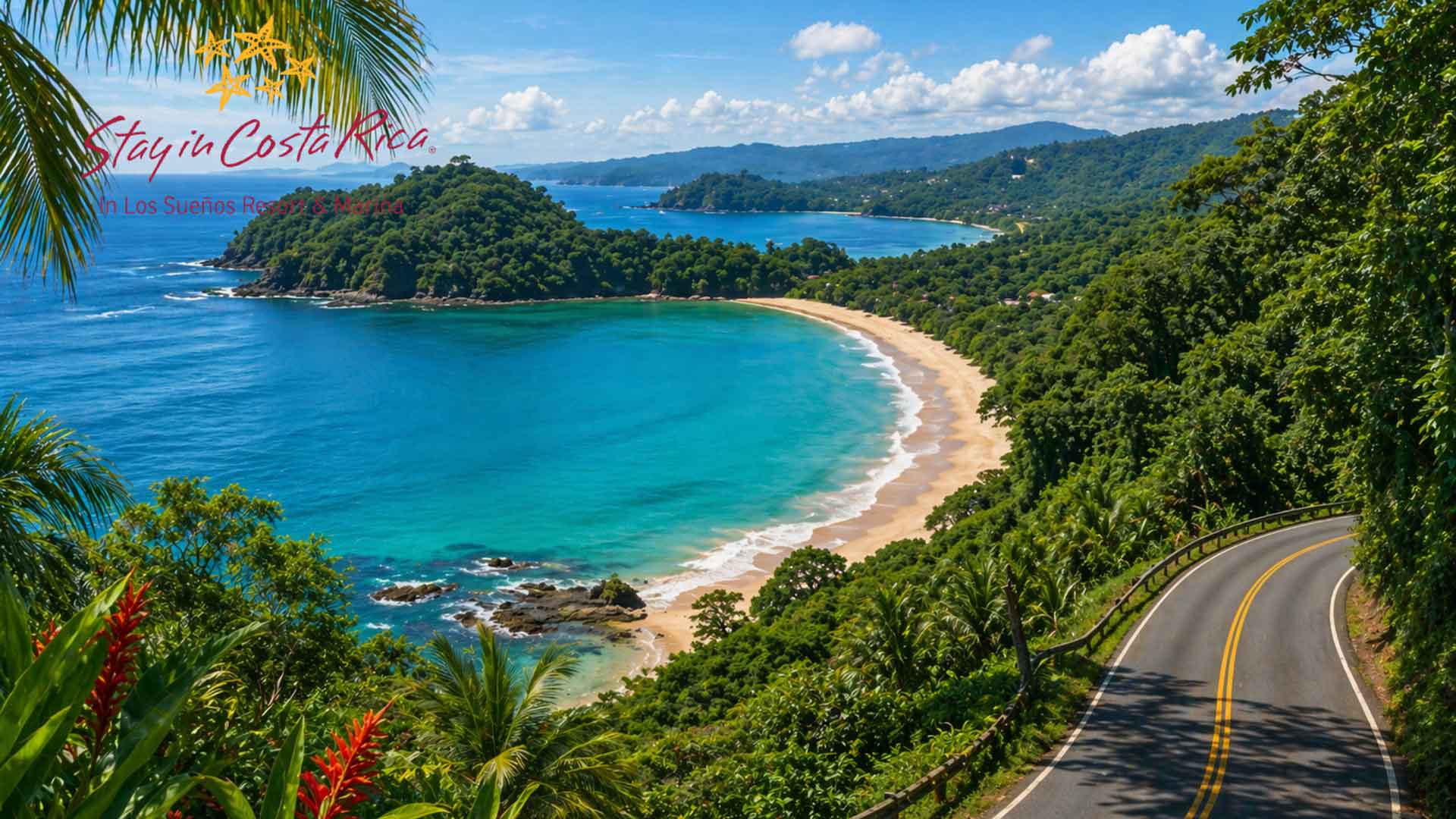 Panorámica de la costa de Costa Rica